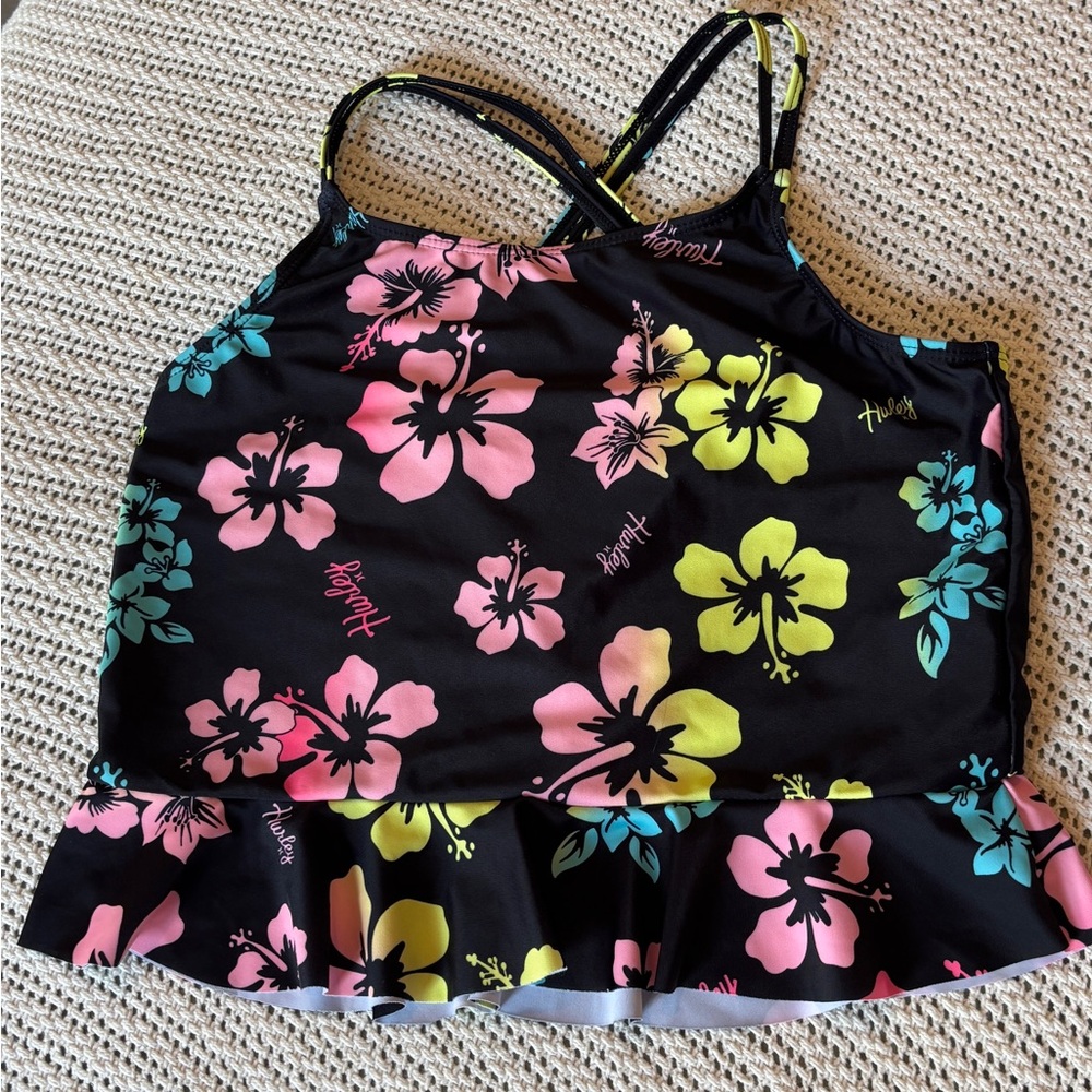 Hurley Vibrant Floral Kids Swim Top